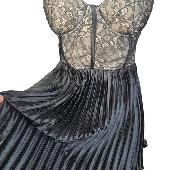 LULUS Black Lace Bustier Strapless Mini Corset Dress by Ideal Romance Sm… - Picture 12 of 16